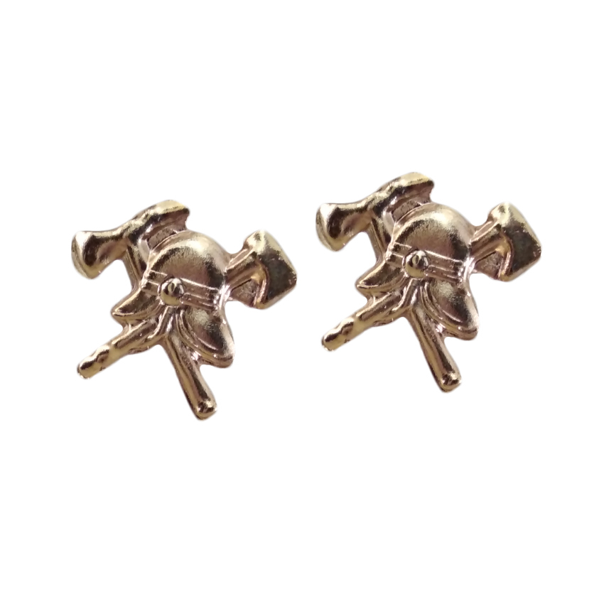 Μεταλλικά Σήματα (Κράνη) Πυροσβεστικής Για Γαλόνια Επίσημης Στολής Υπ/ξκών